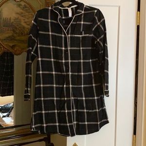 Soft flannel pj dress